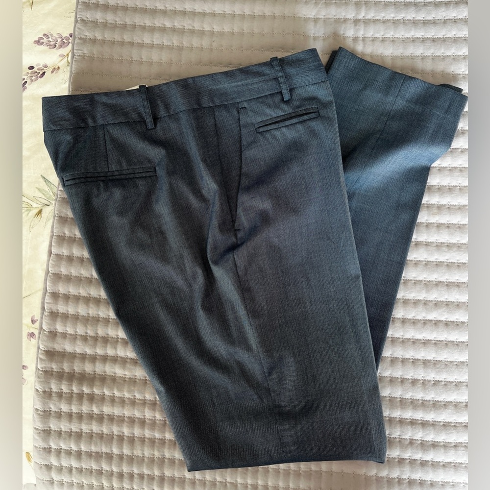 Banana Republic Martin Fit 10Long Lighter Blue /Grayish Patterned Pants